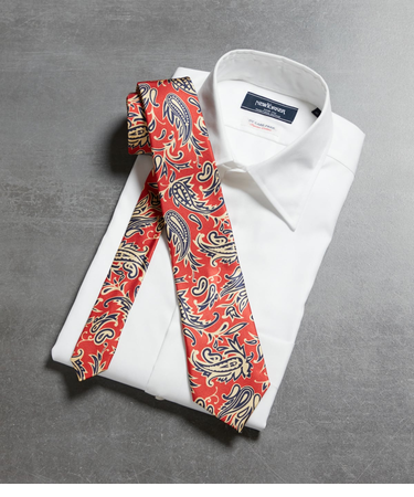 ROBERT KEYTE マダープリント ペイズリー ネクタイ