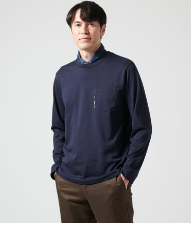 MVS天竺 長袖クルーネックTシャツ
