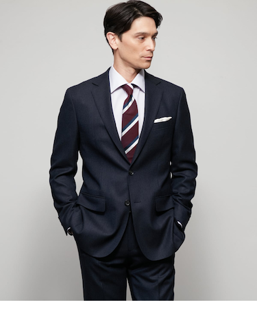 【防シワ・撥水】TRAVEL COMFORT マナードムリネ ホームスパン ジャケット(セットアップ対応)