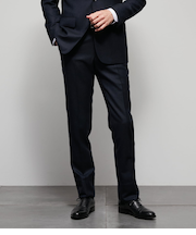 【防シワ・撥水】TRAVEL COMFORT マナードムリネ ホームスパン ウエストアジャストスラックス(セットアップ対応)