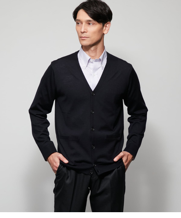 Vネック カーディガン