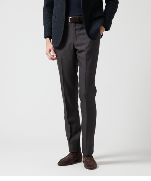 【ウォッシャブル】テトロンウール バーズアイ スラックス