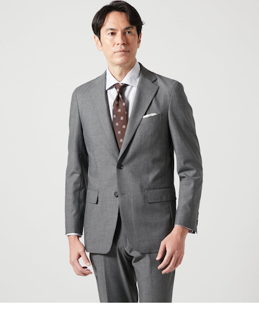 【ウォッシャブル・ストレッチ・防シワ】CARREMAN シャークスキン スーツ