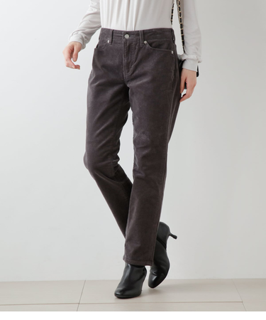 【60th×コラボ】EDWIN ストレッチライトコール テーパードパンツ