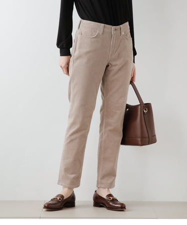 【60th×コラボ】EDWIN ストレッチライトコール テーパードパンツ