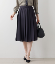 ポリエステルソフトクロス プリーツスカート