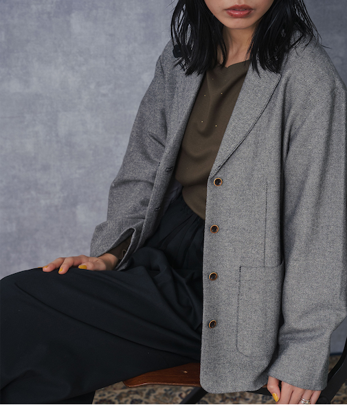 Wool Powerstretch ビッグテーラードジャケット