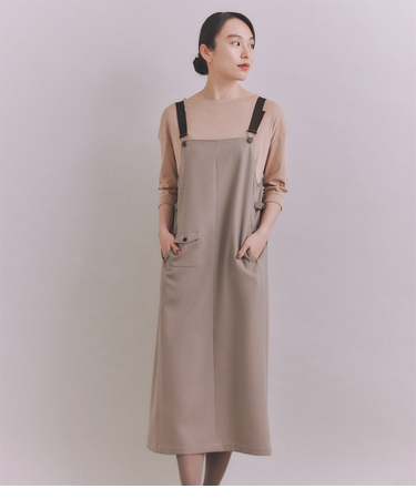 Wool Like Kersey コインポケットジャンパースカート
