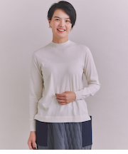 High Gageyarn Knit ウォッシャブルボトルネックニット