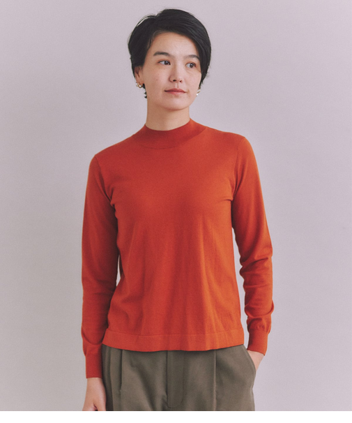 High Gageyarn Knit ウォッシャブルボトルネックニット