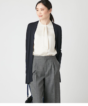 【手洗い可能】コットンアセテート 着流しカーディガン