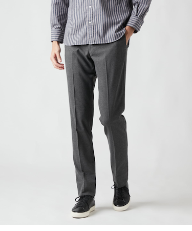 【ストレッチ】ソフトサーモ バーズアイ ウエストアジャストパンツ