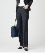 ウールへリンボーン センタープレスパンツ