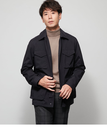 【撥水・透湿・防風】NY ACTIVE ナイロン 3層ボンディング ユーティリティアウター