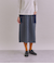 Military Quilted Jacquard リブポケットスカート