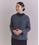 Military Quilted Jacquardリブボトルネック プルオーバー