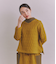 Military Quilted Jacquardリブボトルネック プルオーバー