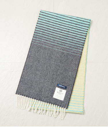 MCNUTT OF DONEGAL (マクナット・オブ・ドネガル) グラデーションボーダーマフラー