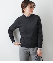 【手洗い可能】キャッシュウール ボトルネックプルオーバー