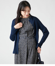 ウォッシャブルウール ケーブル柄カーディガン