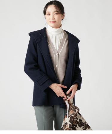 ロービングバスケット フーデッドショートコート