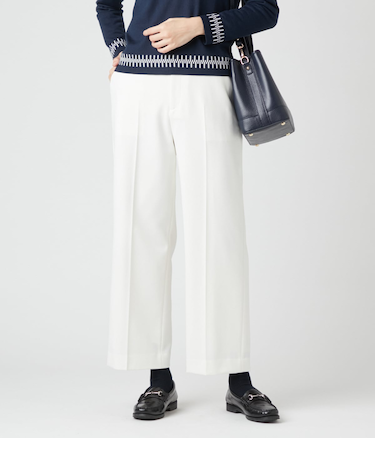 ストレッチフラノ センタープレスパンツ