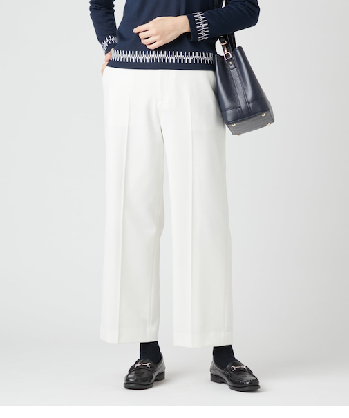 ストレッチフラノ センタープレスパンツ