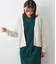 ウールカシミヤ Vネックショートカーディガン