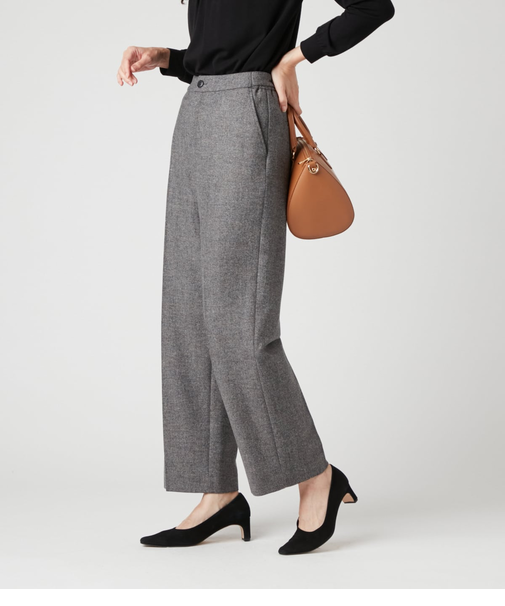 ストレッチホームスパン ストレートパンツ