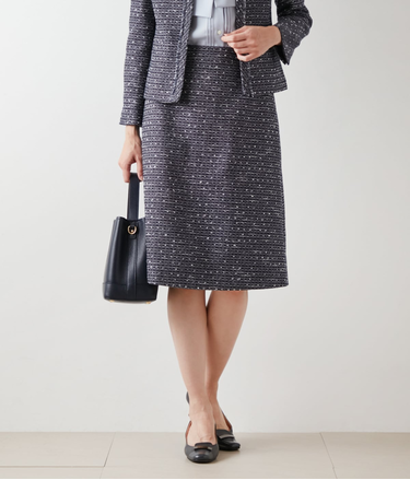 ファンシーツィード Aラインスカート