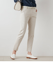 ストレッチダブルクロス テーパードパンツ