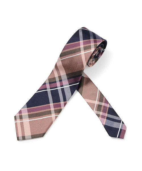 ペールカラーチェック ネクタイ｜ニューヨーカーの通販｜&mall（アンド