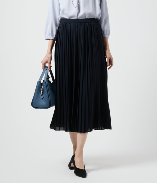 シフォンジョーゼット プリーツスカート