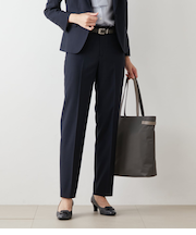 グレンチェック テーパードパンツ