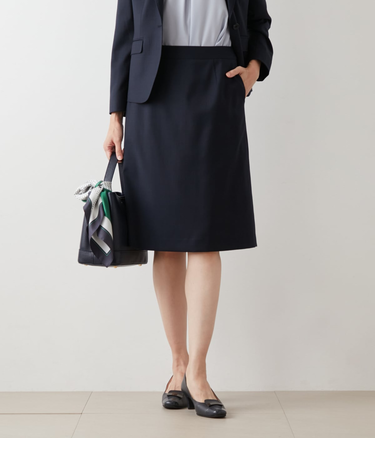 グレンチェック Aラインスカート