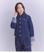 Organic Cotton Denim ロールアップデニムジャケット
