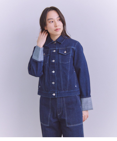 Organic Cotton Denim ロールアップデニムジャケット