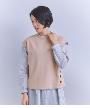 French Terry アシンメトリーベスト