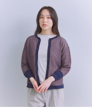 Plating Stitch 2WAYニットカーディガン
