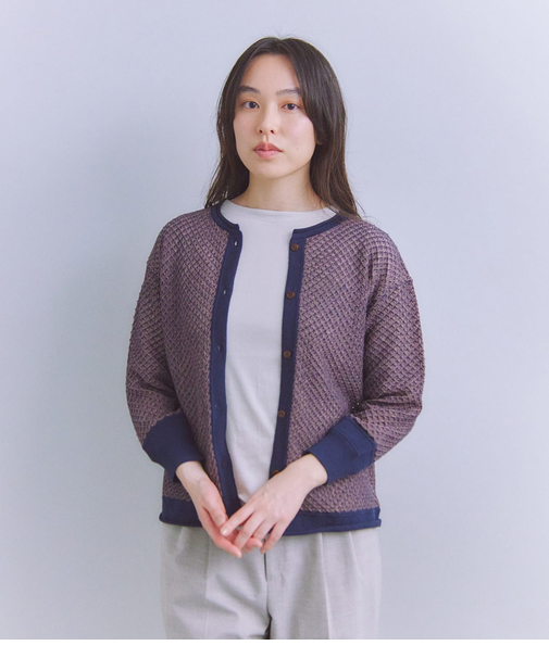 Plating Stitch 2WAYニットカーディガン
