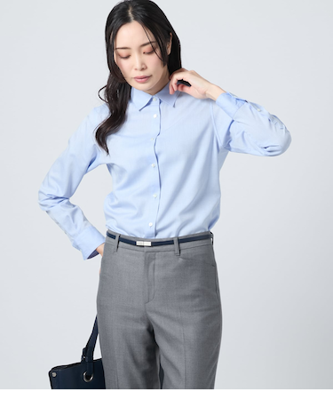 コットンポリブロード レギュラーカラーシャツ