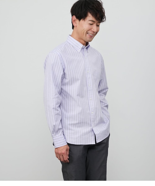 MARCEL LASSANCE ストライプ ボタンダウンシャツ L MARCEL LASSANCE: BUTTON DOWN SHIRTS LONG SLEEVE｜シップスの通販