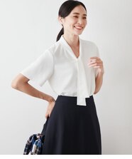 LEDENIM ボサムボウタイトップス｜フォーワンセブン スローブイエナの 