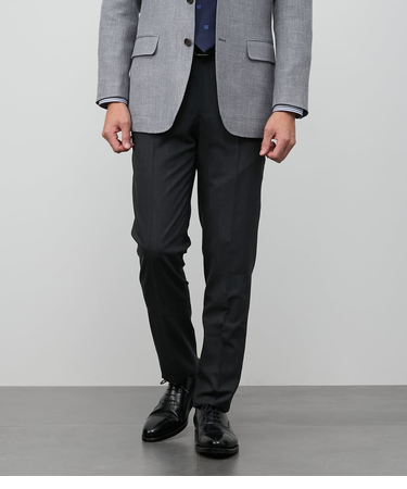 【撥水】COOL COMFORT ウールシルク 無地 スラックス