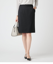 ストレッチギャバ ストレートスカート