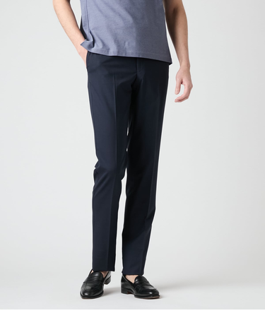 【防シワ・ストレッチ・ウォッシャブル】TRAVEL COMFORT ハイストレッチ ピンチェック スラックス(セットアップ対応)