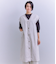 Linen Chambray ロングジレワンピース