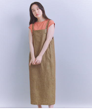 Linen Chambray ジャンパースカート