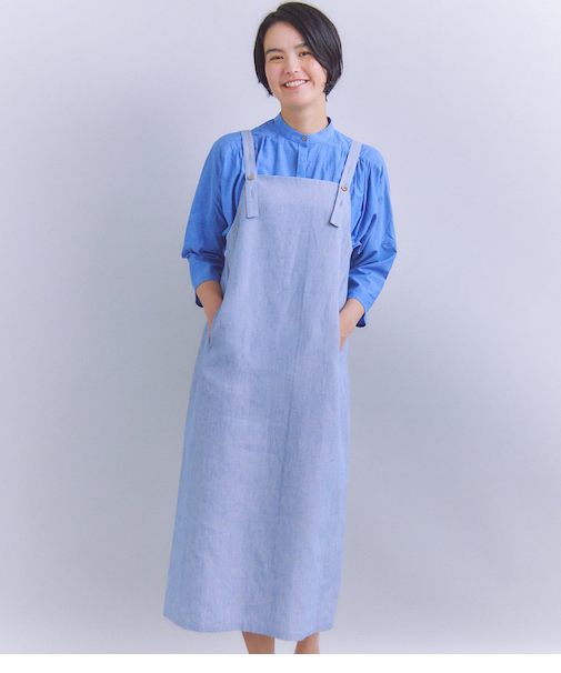 Linen Chambray ジャンパースカート