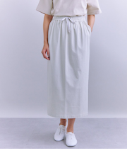 Luster Soft Jersey アシンメトリースリットスカート